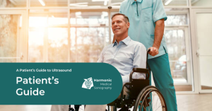 Patients Guide Text and A Patient on a Wheelchair